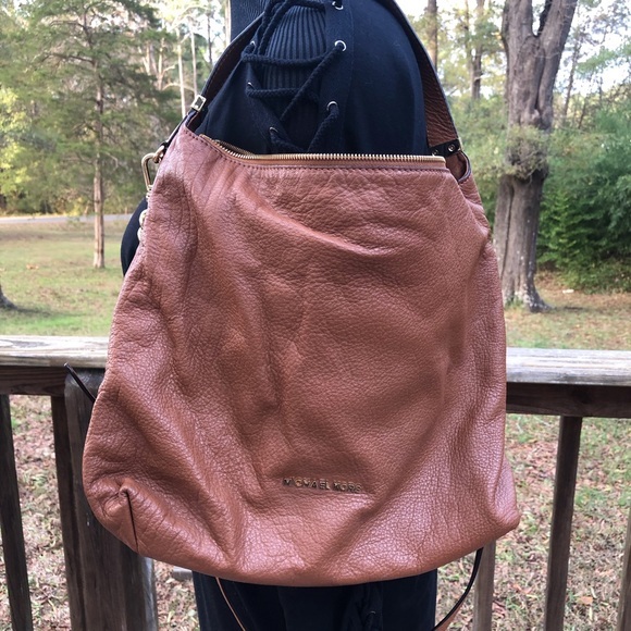 Used Michael Kors Light Brown Leather Tote - Picture 3 of 4